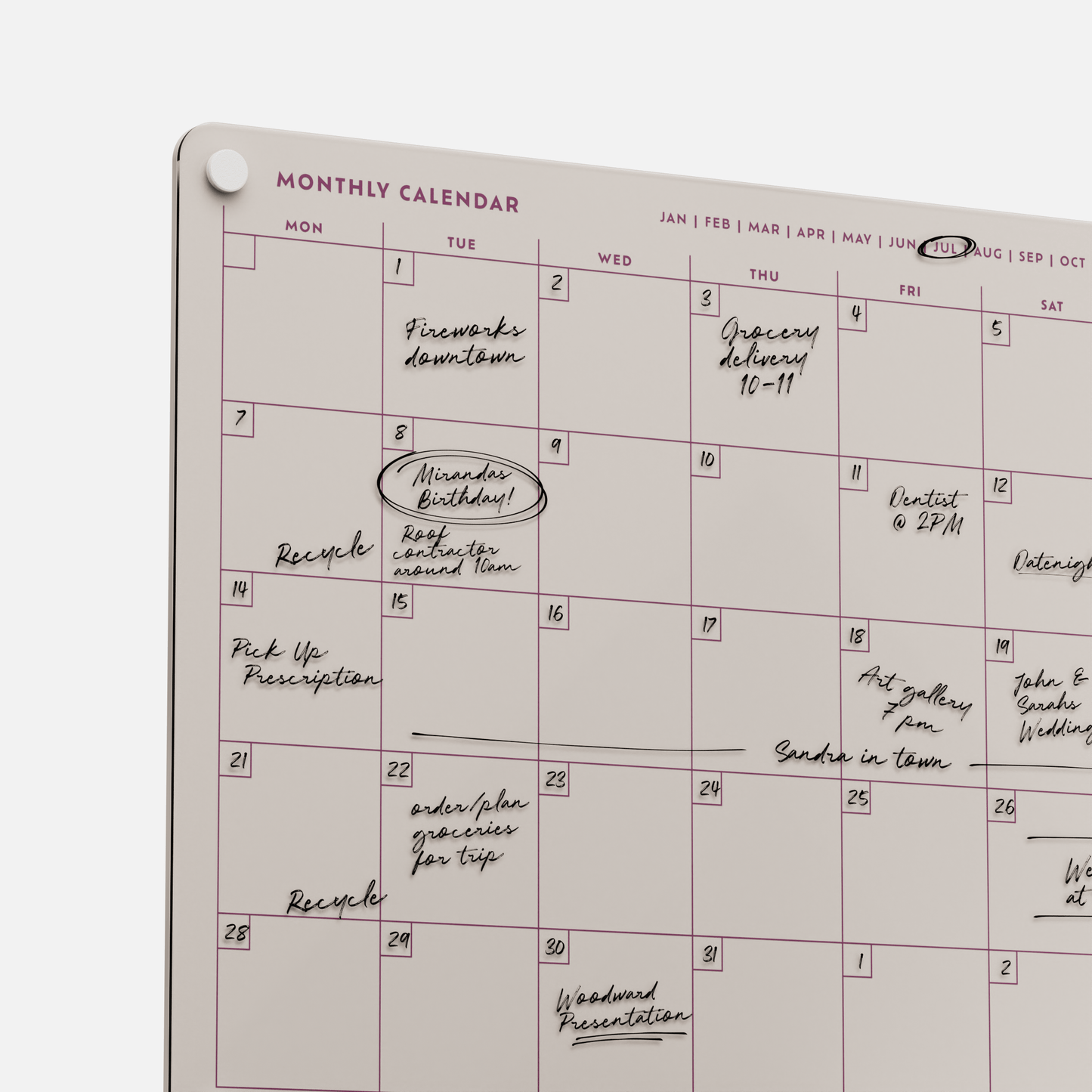 Monthly Calendar 1411