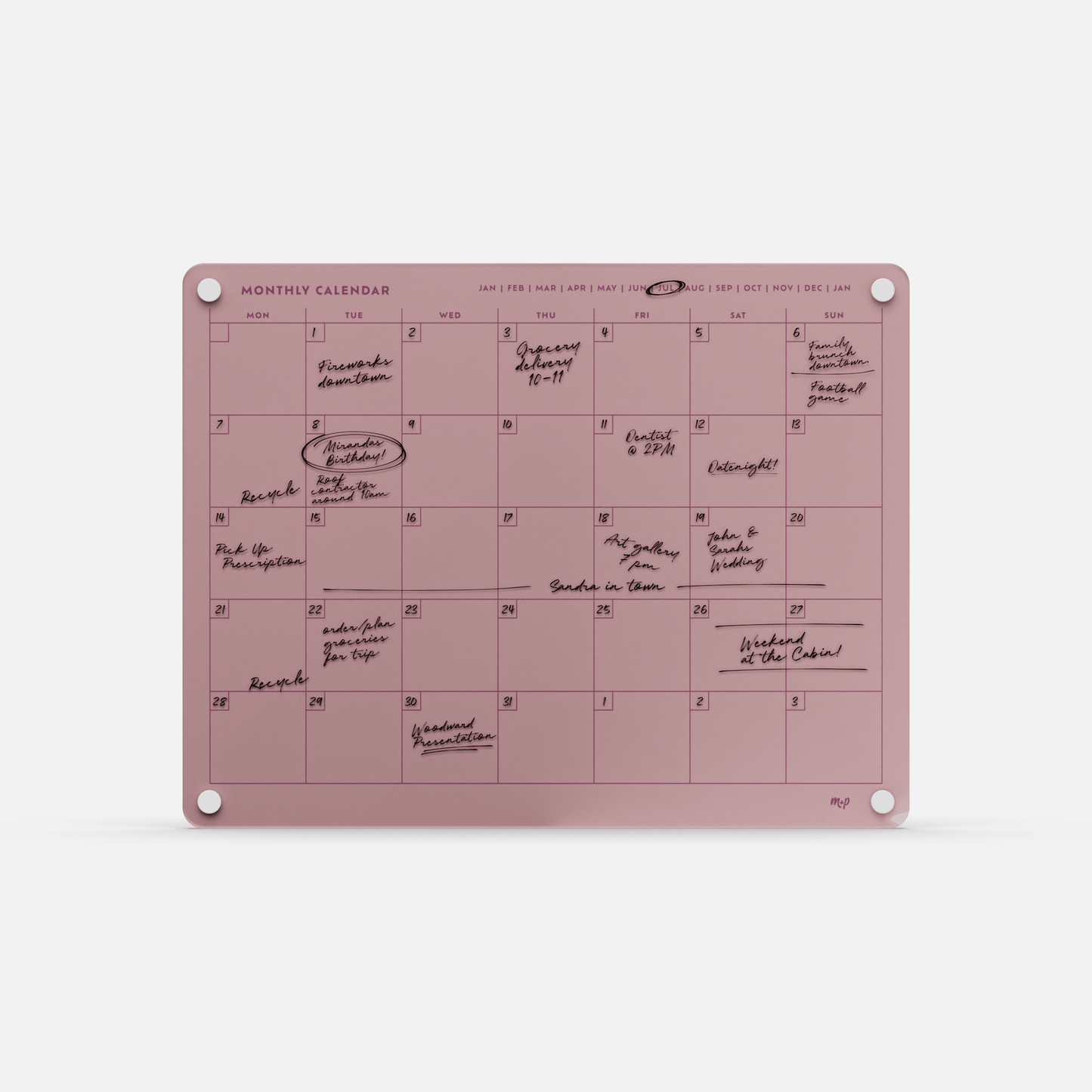 Monthly Calendar 1411