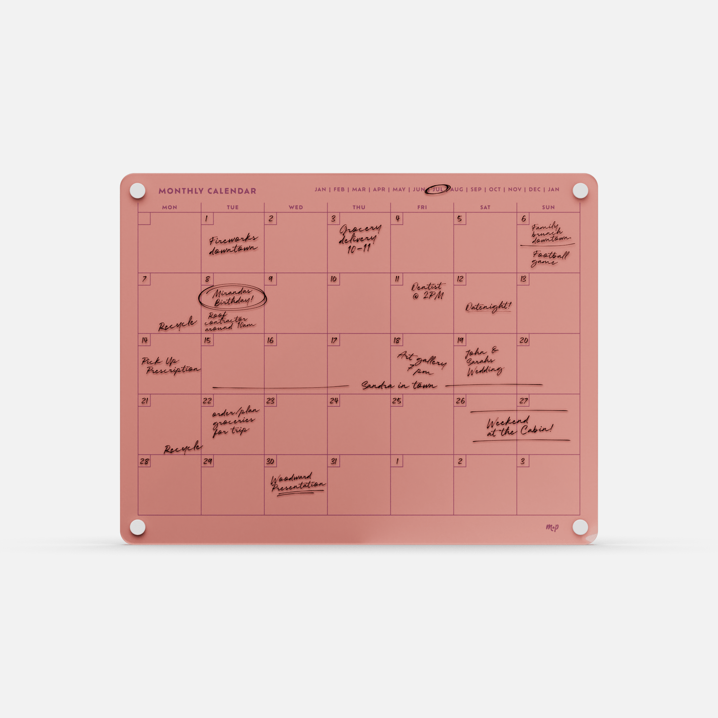 Monthly Calendar 1411