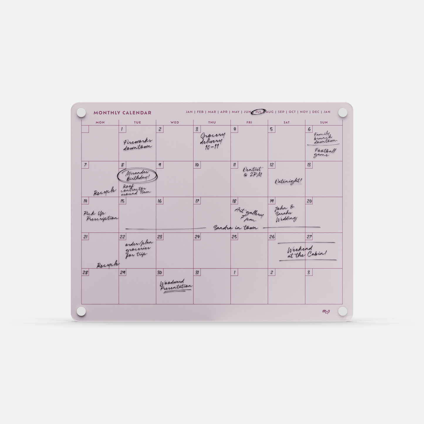 Monthly Calendar 1411