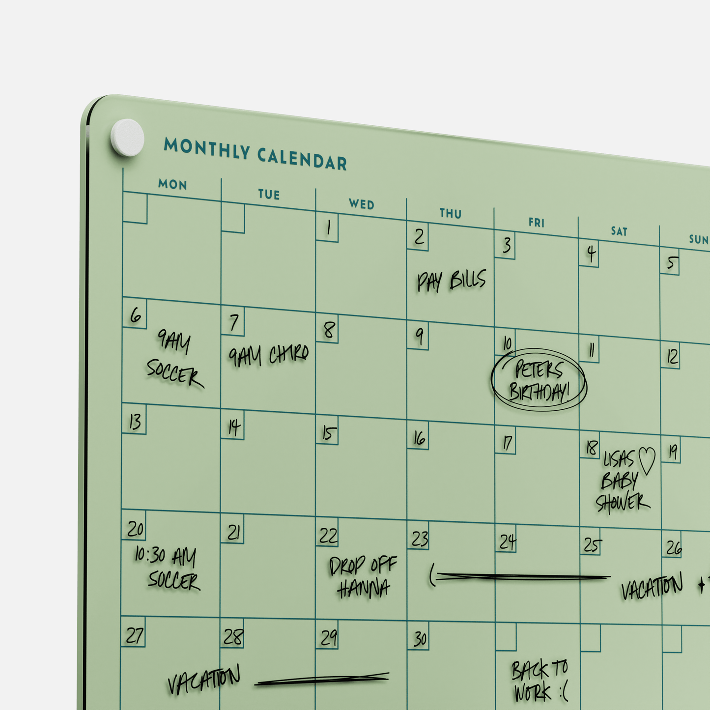 Monthly Calendar 118