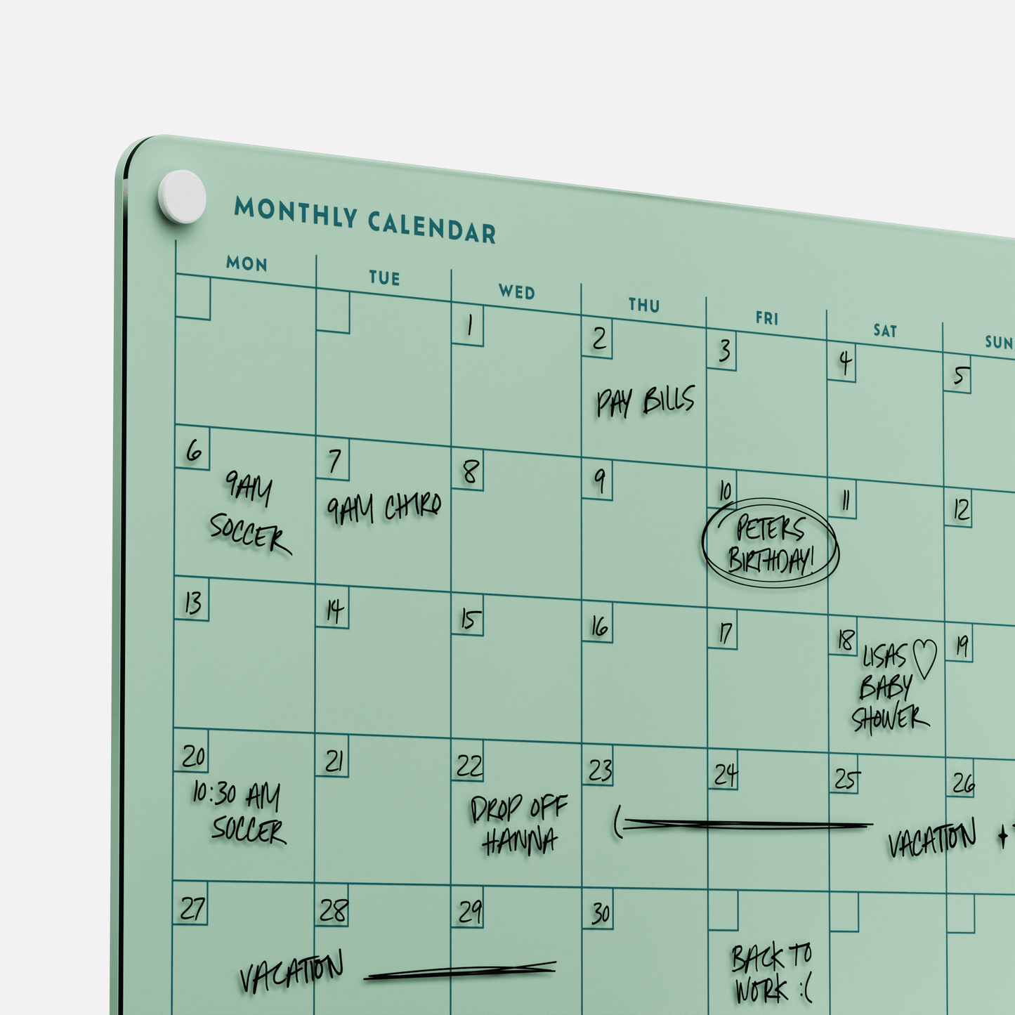 Monthly Calendar 118