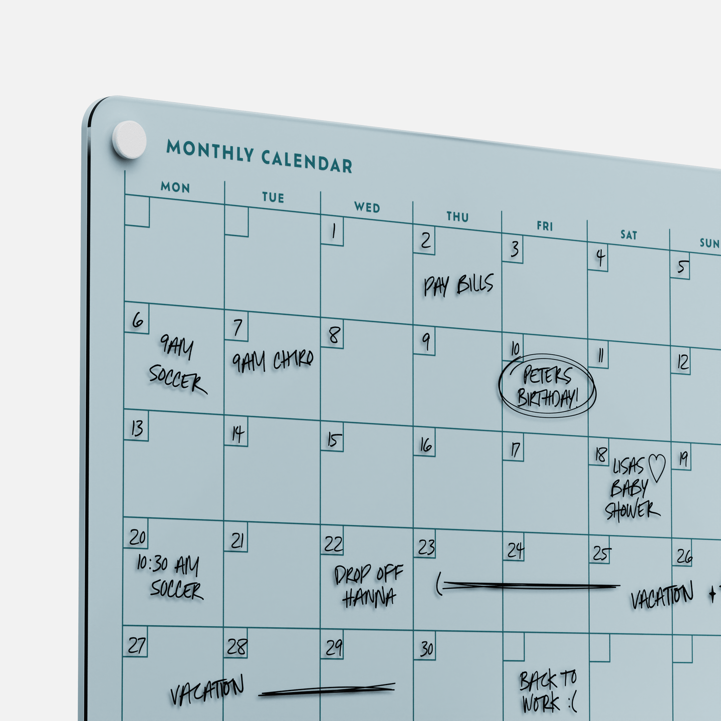 Monthly Calendar 118