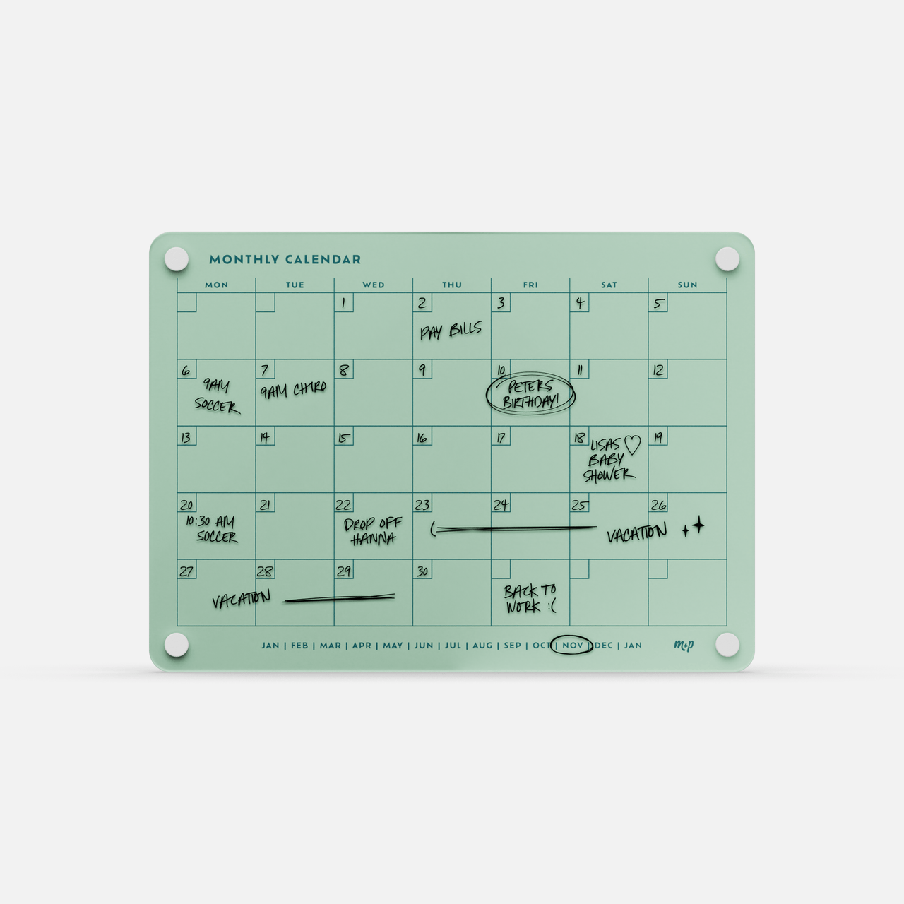 Monthly Calendar 118