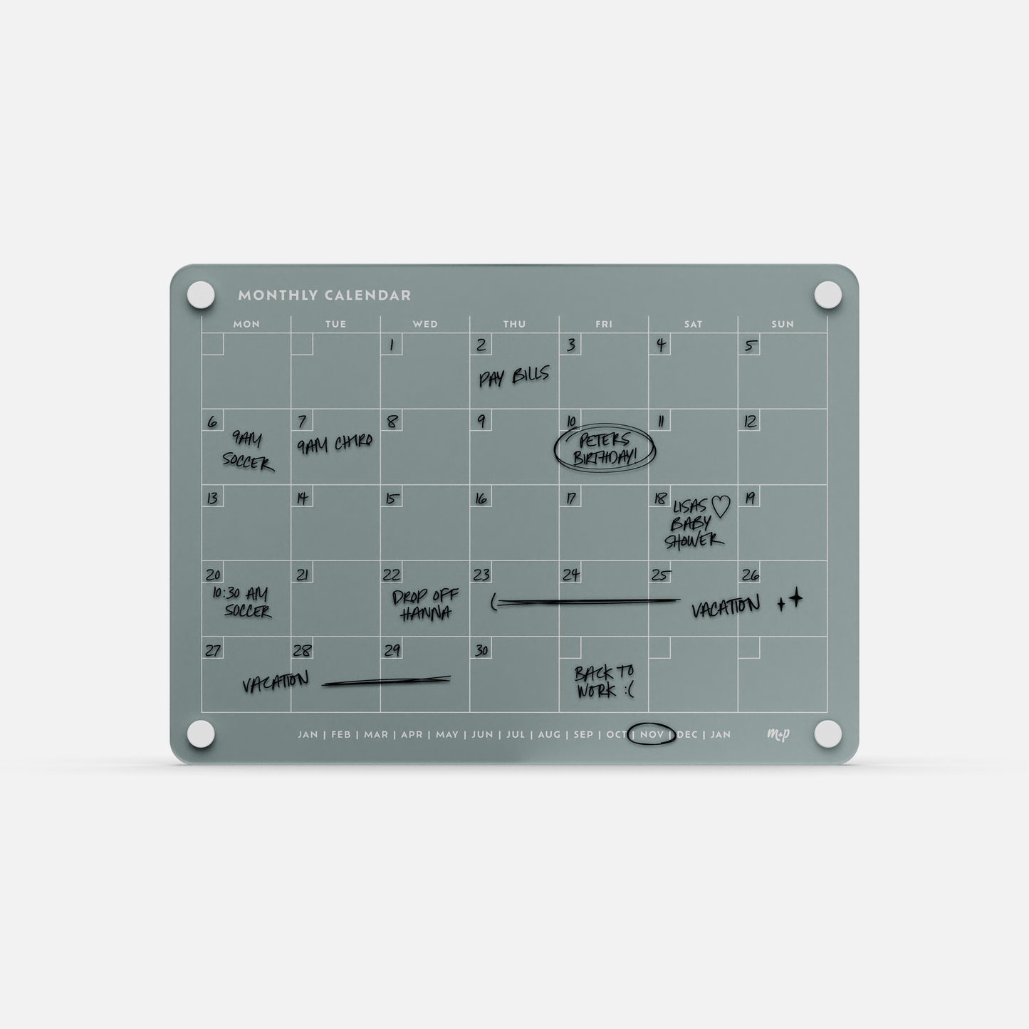 Monthly Calendar 118