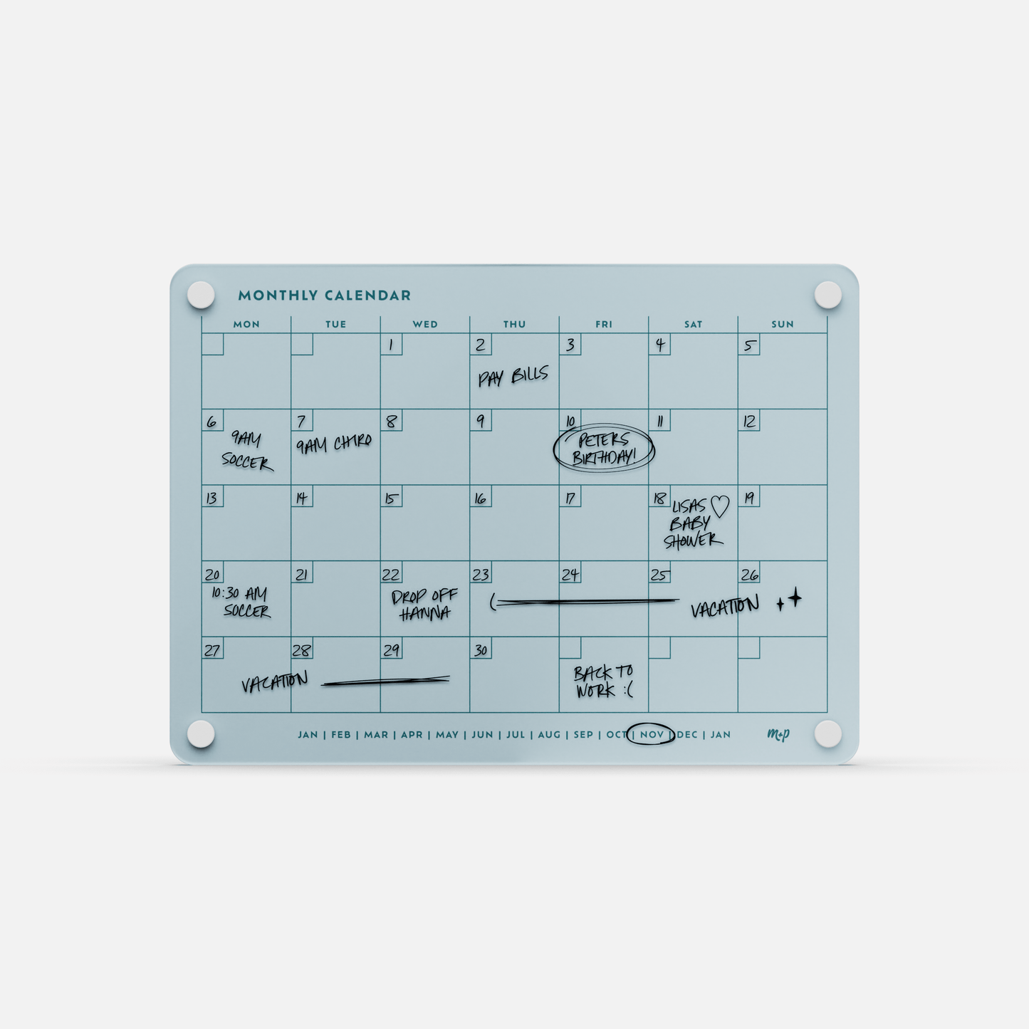 Monthly Calendar 118