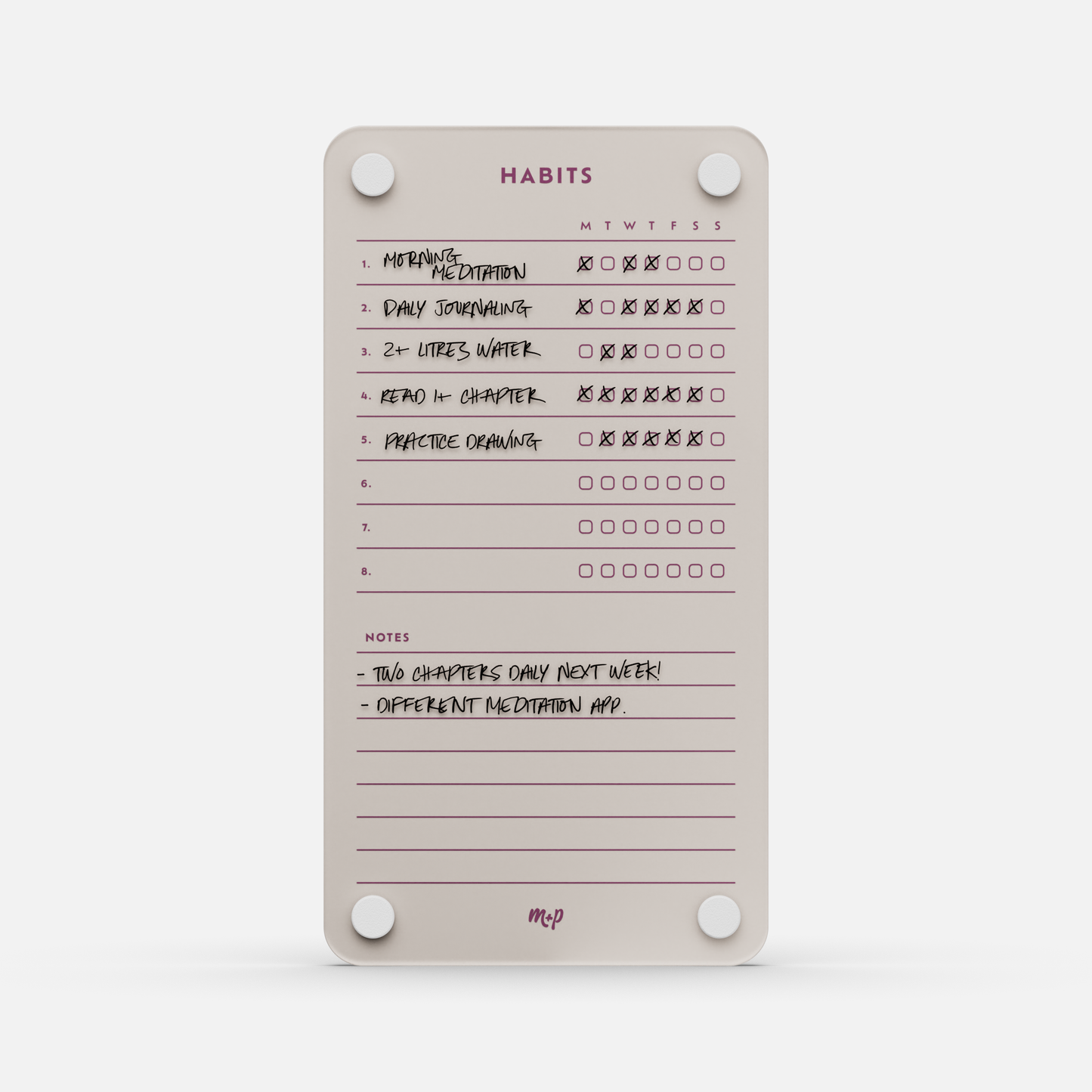 Weekly Habits 59