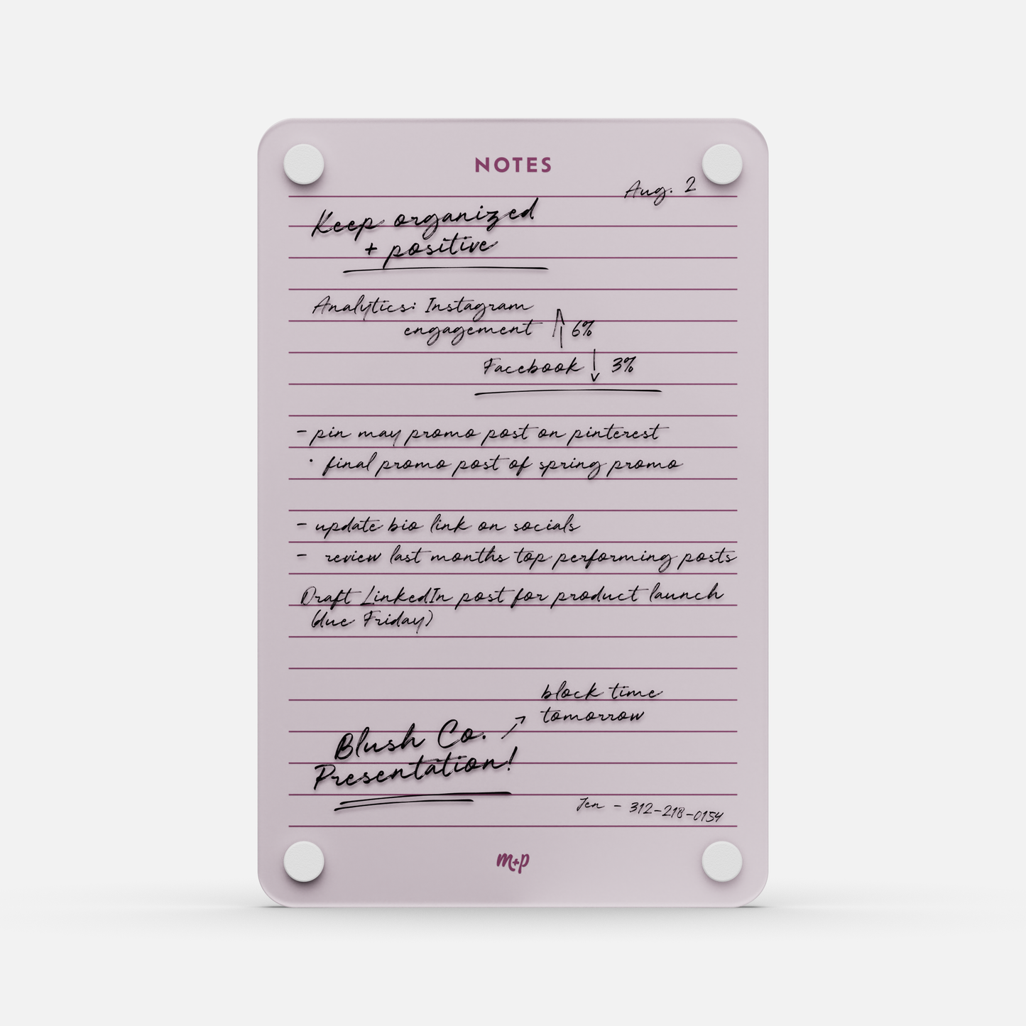 Lined Notes 69