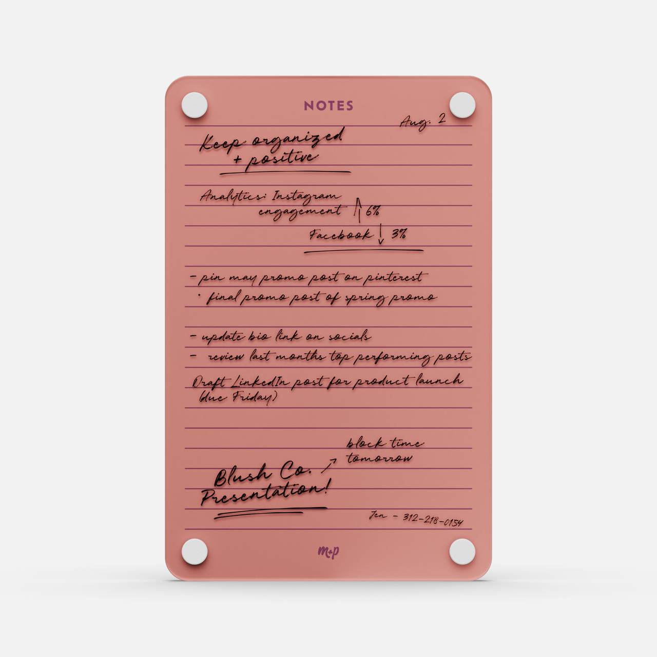 Lined Notes 69