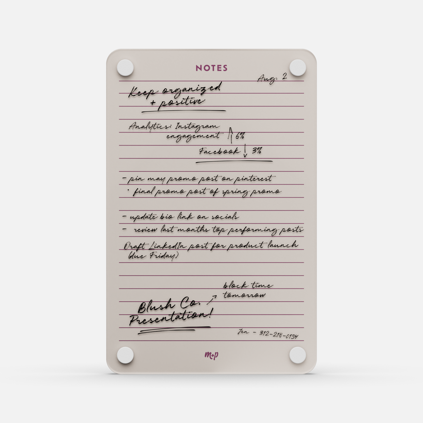 Lined Notes 69