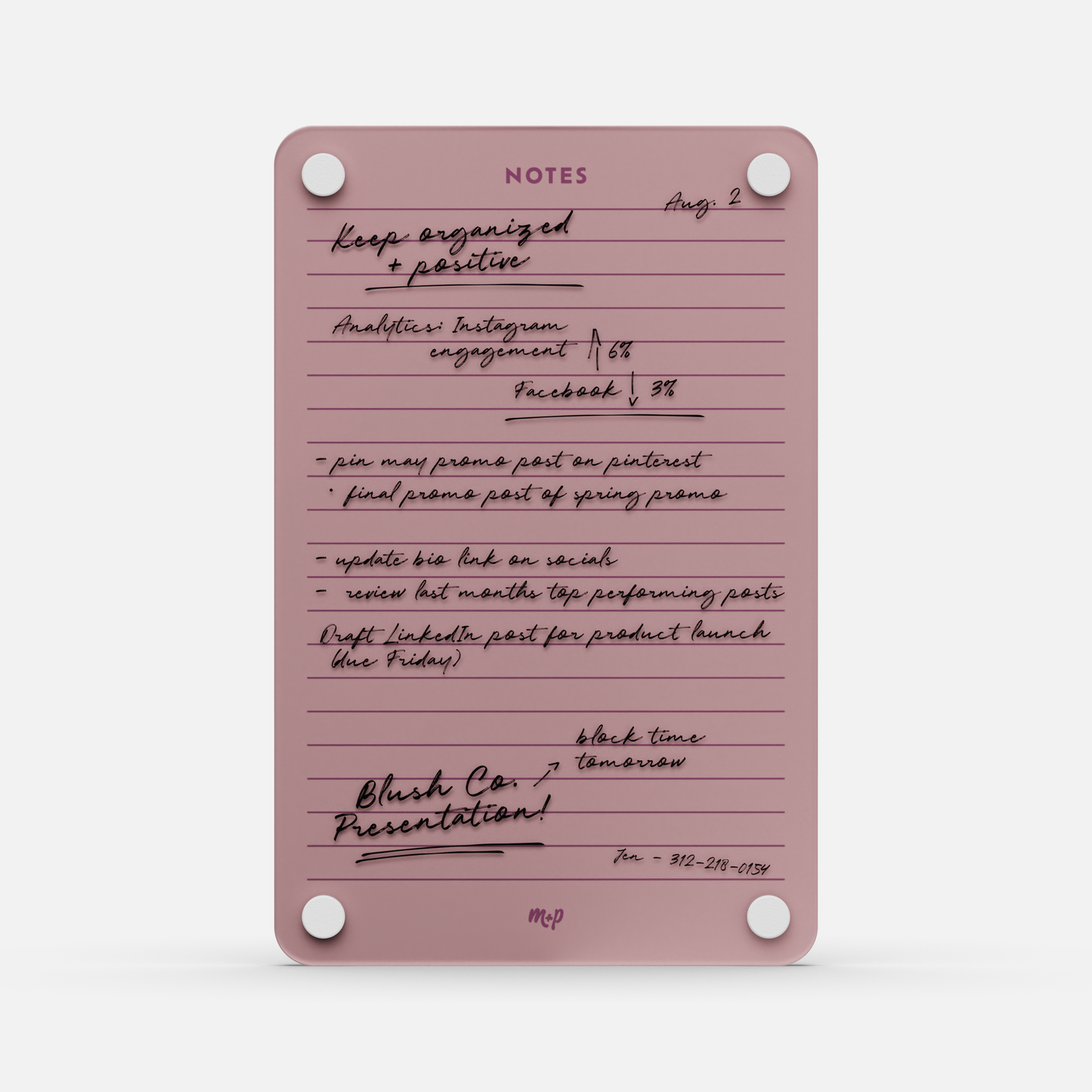 Lined Notes 69
