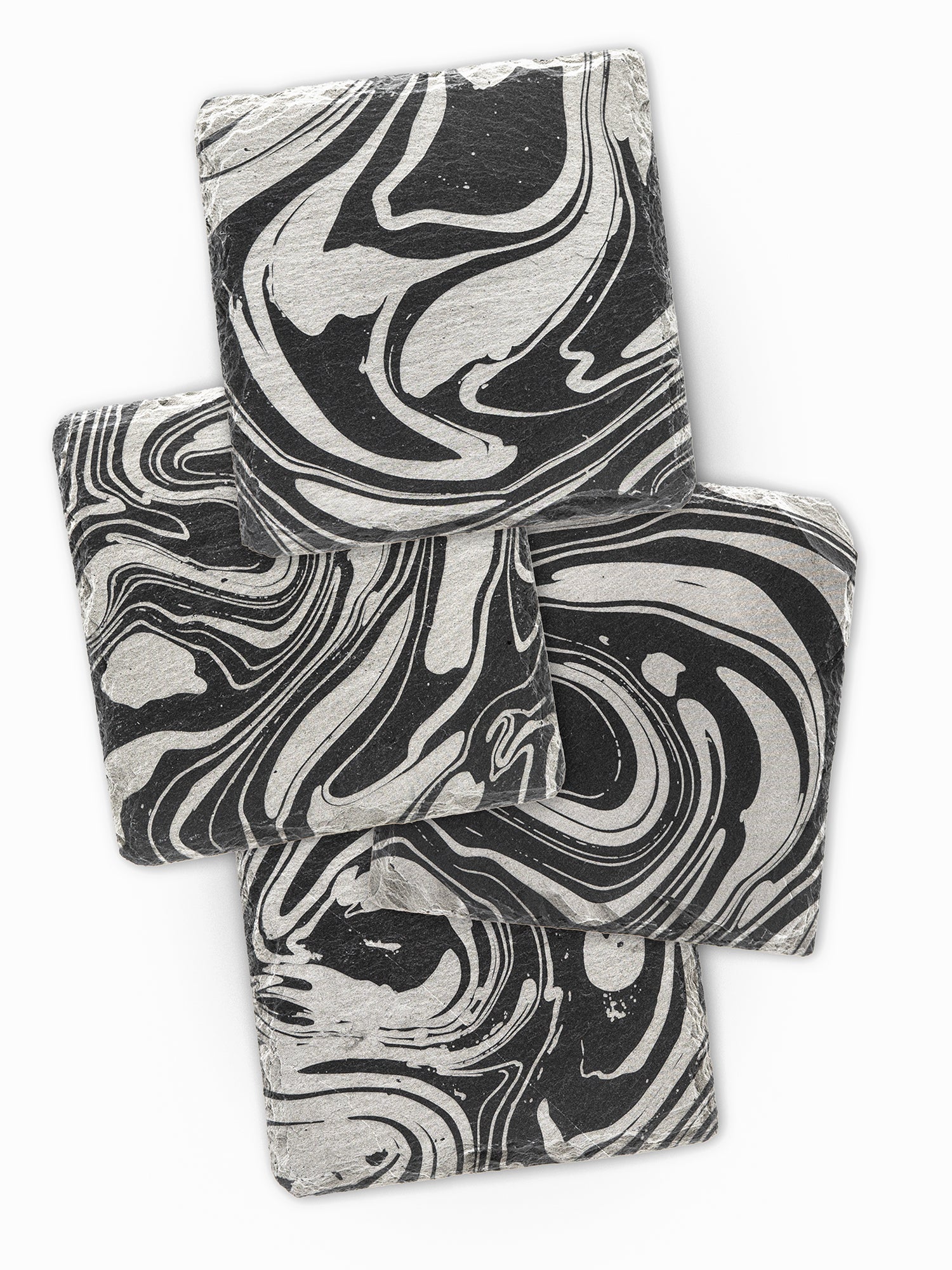 Swirly Slate Coasters